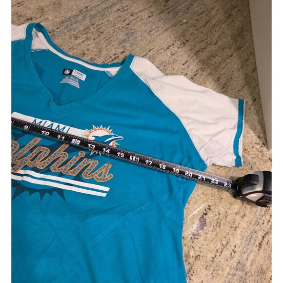 Lot of 2 Miami Dolphins New! Hoodie Fanatics Sz XL Thumbholes & T shirt Sz XXL - Picture 14 of 16